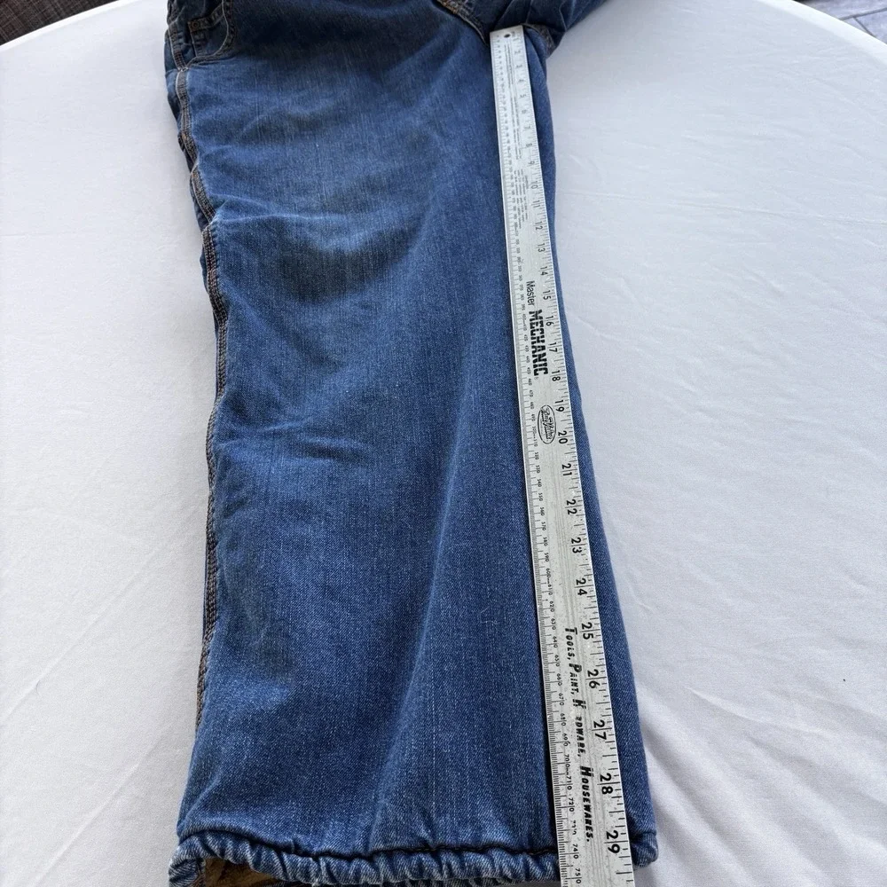 C.E. Schmidt Workwear Fleece Lined Denim Jeans‎ Mens 36x30 Insulated